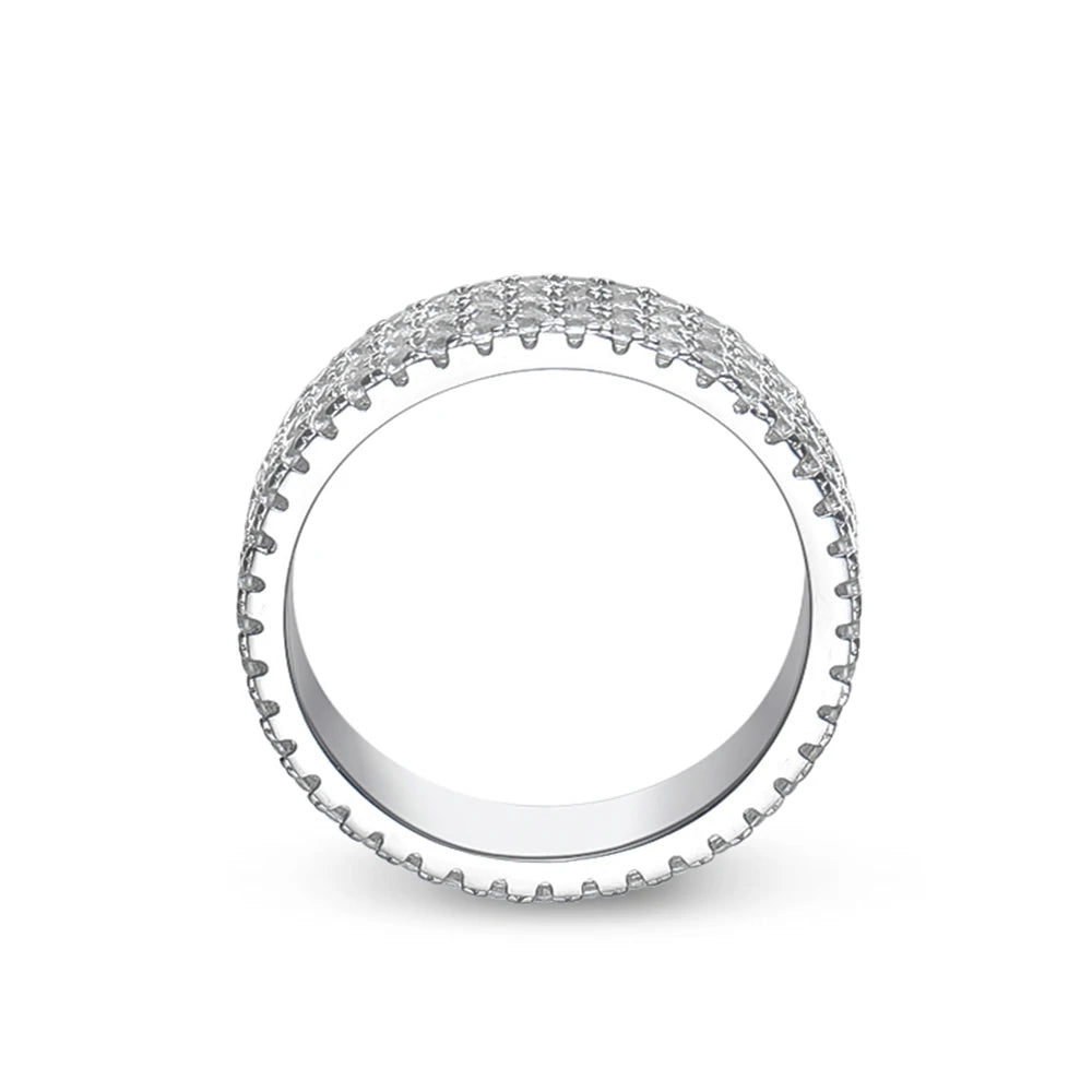 KNOBSPIN Full Moissanite Eternity Ring