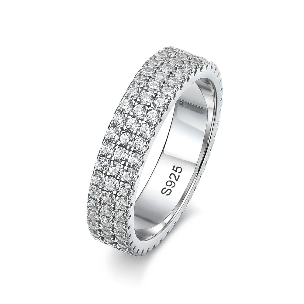 KNOBSPIN Full Moissanite Eternity Ring