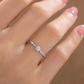 Elegant 0.3CT Moissanite Four-Claw Ring