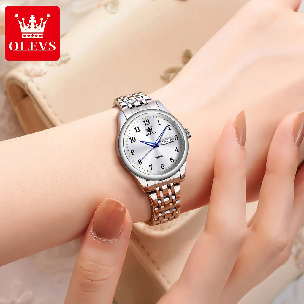 OLEVS Elegant Women’s Stainless Steel Watch