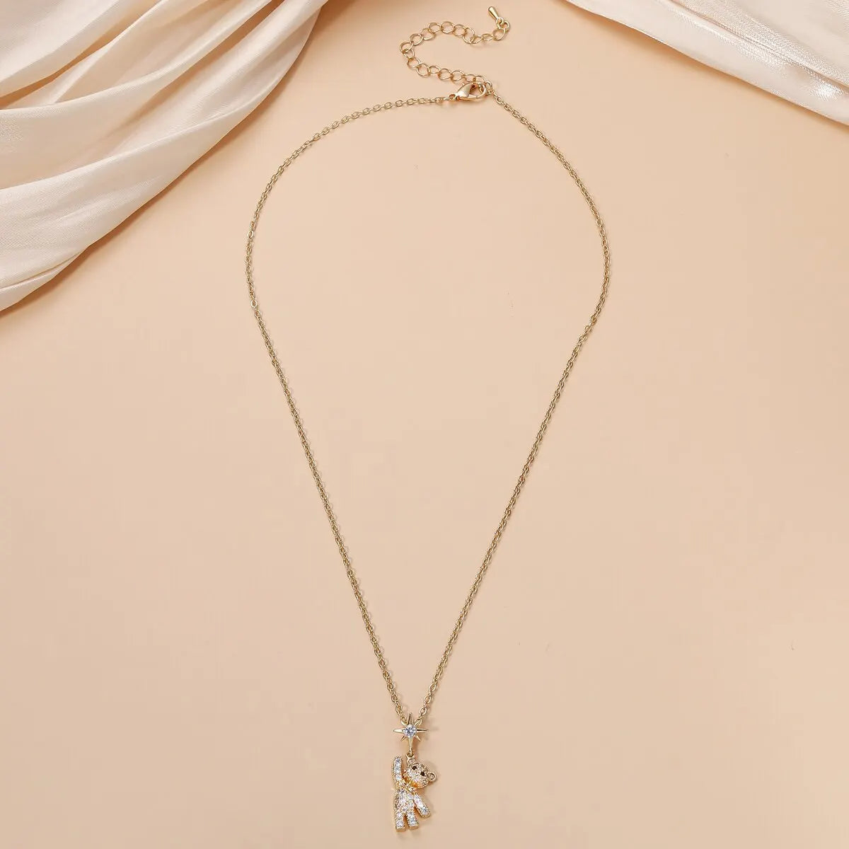 Cute Bear Pendant Necklace for Women