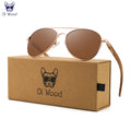 Oi Wood™ Pilot Sunglasses for Women