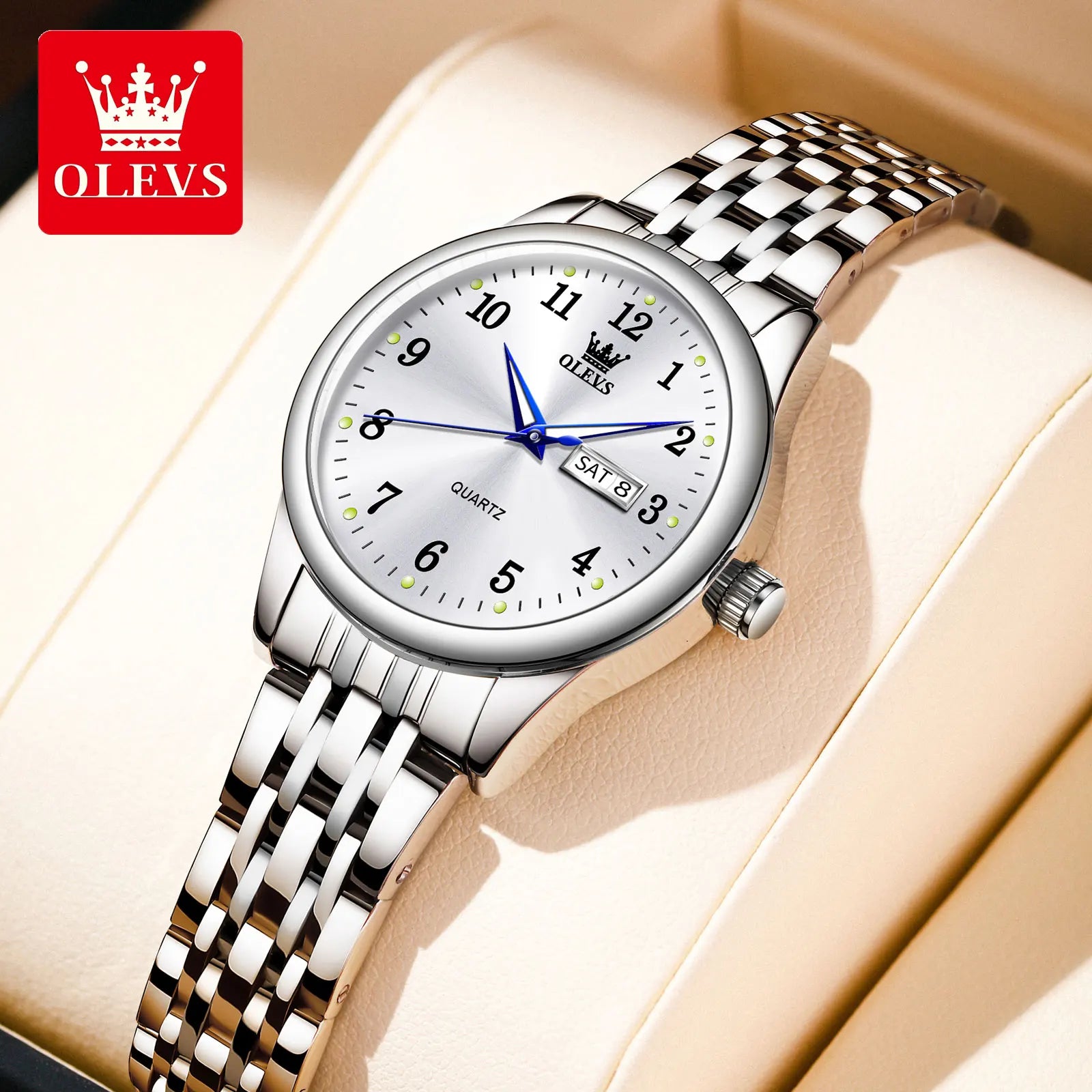 OLEVS Elegant Women’s Stainless Steel Watch