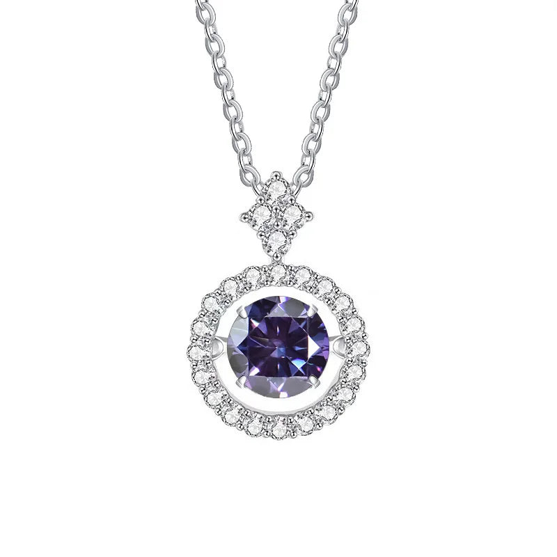 Sterling Silver Moissanite Necklace