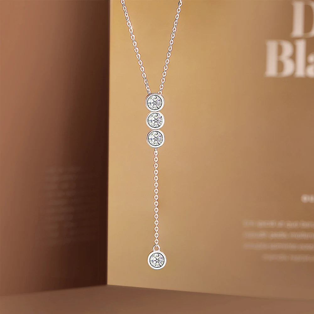 Classic Moissanite Bubble Necklace
