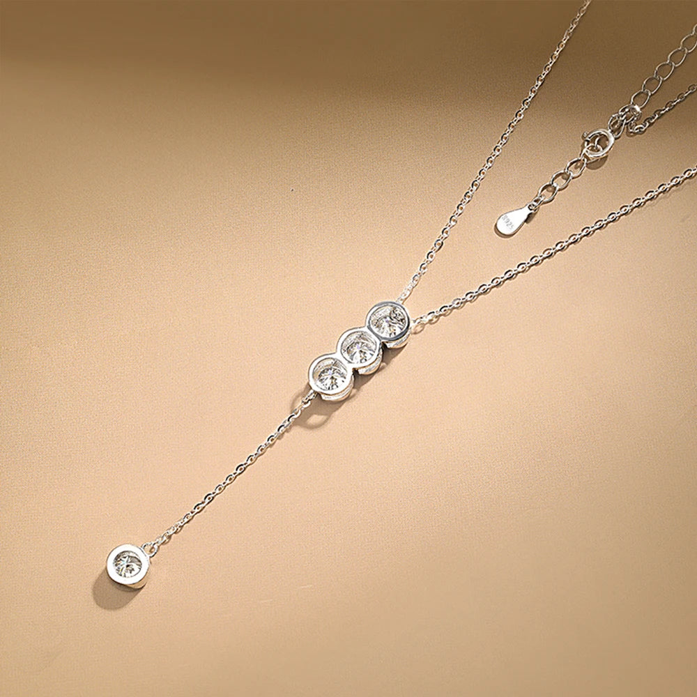 Classic Moissanite Bubble Necklace