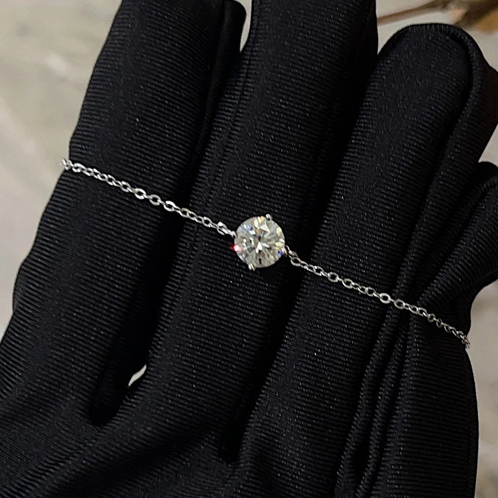 1CT Moissanite Bracelet for Women