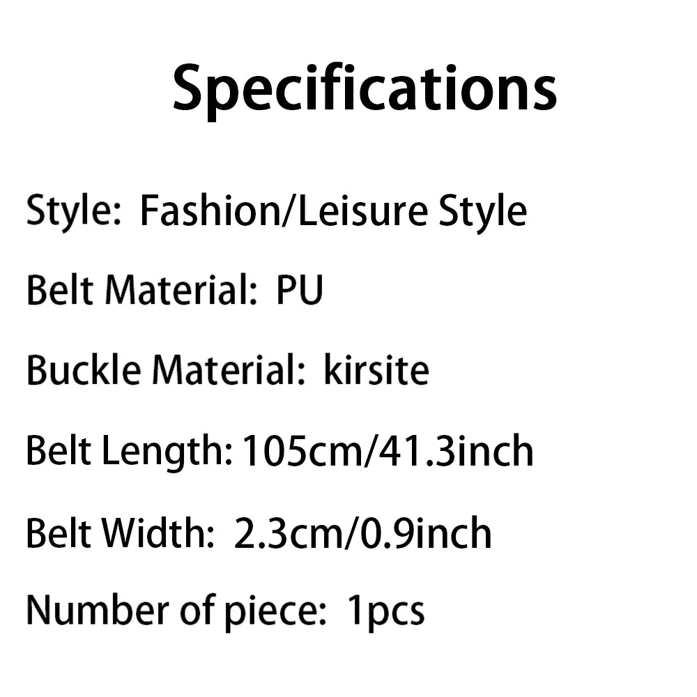 Women’s Trendy Square Buckle Belt