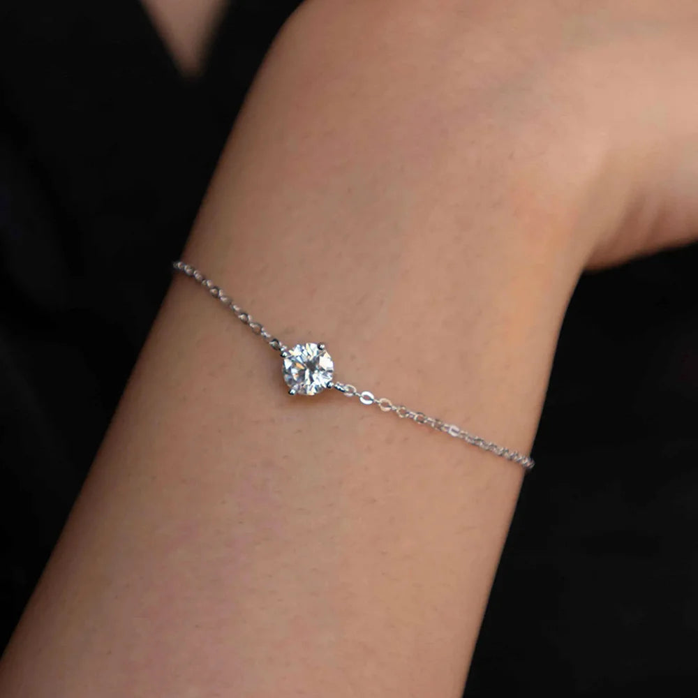 1CT Moissanite Bracelet for Women