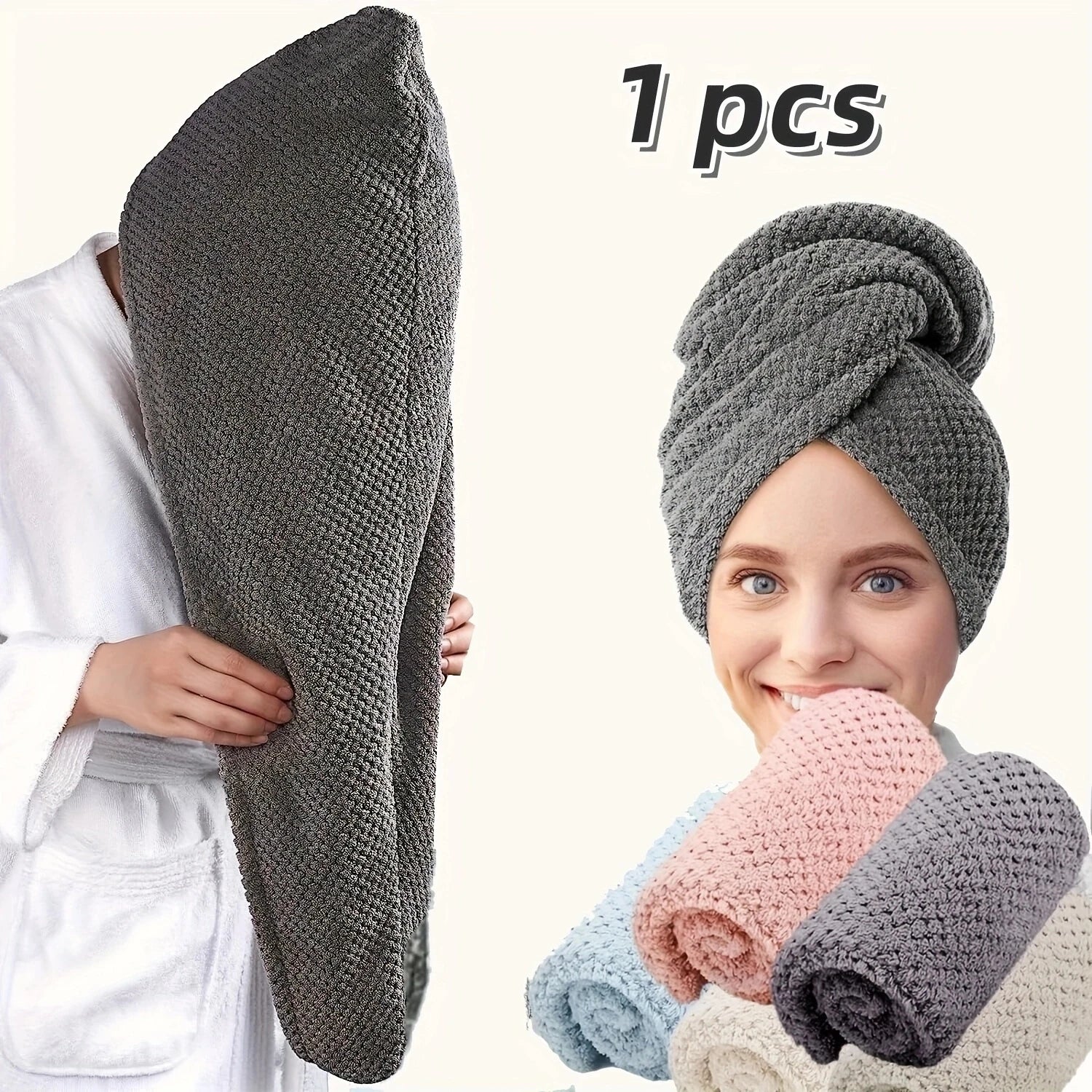 Luxury Microfibre Hair Towel Wrap