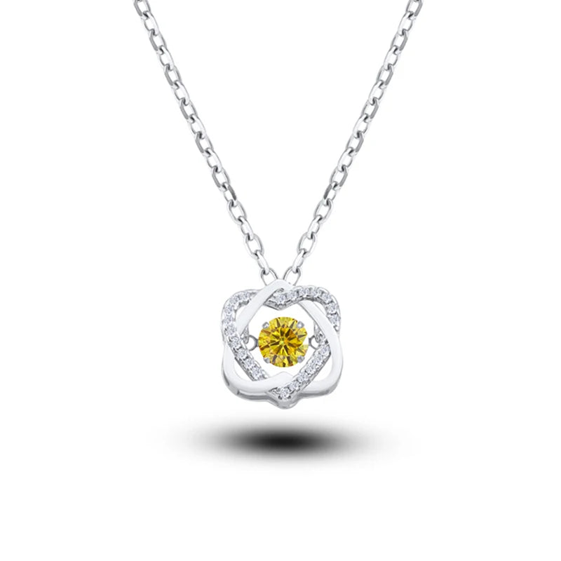 Women’s 0.5ct  Moissanite Necklace - GRA Certified & S925 Silver