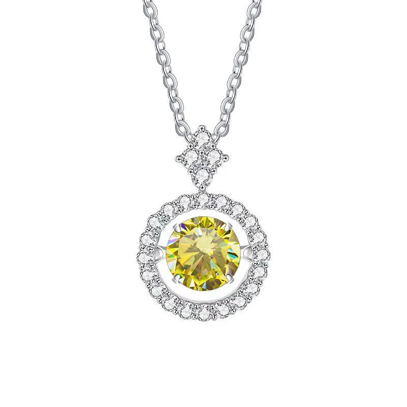 Sterling Silver Moissanite Necklace