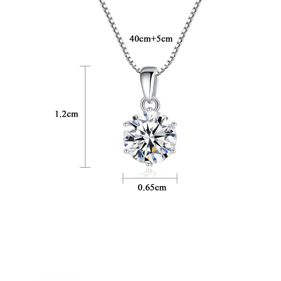 ButterflyKiss Moissanite Necklace 1CT
