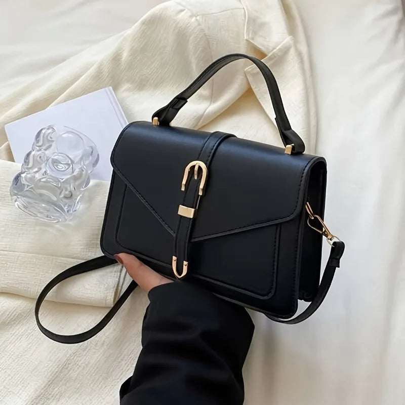 Fashionable Minimalist Bag Handle Square Purse