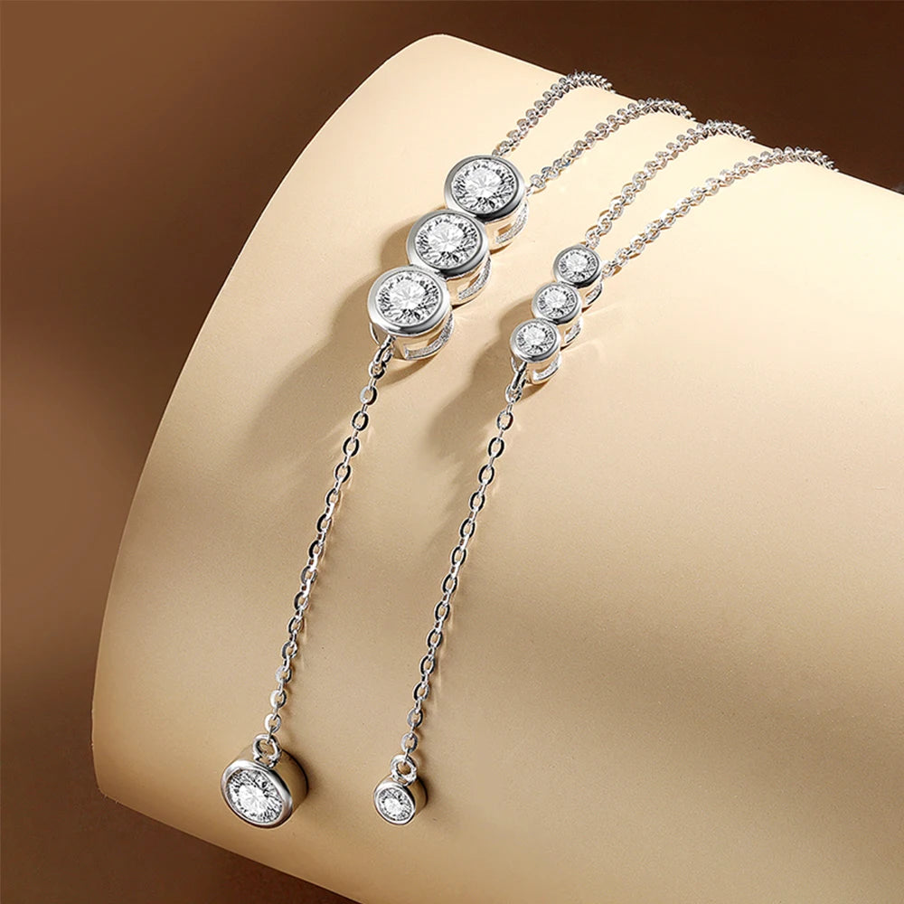 Classic Moissanite Bubble Necklace