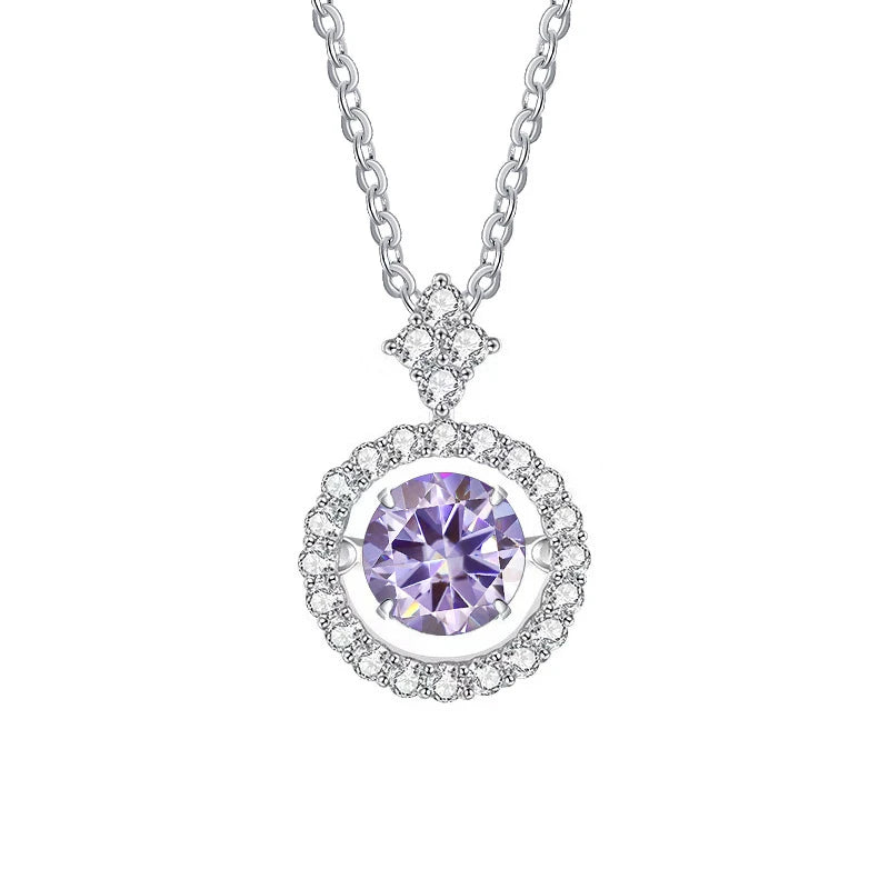 Sterling Silver Moissanite Necklace