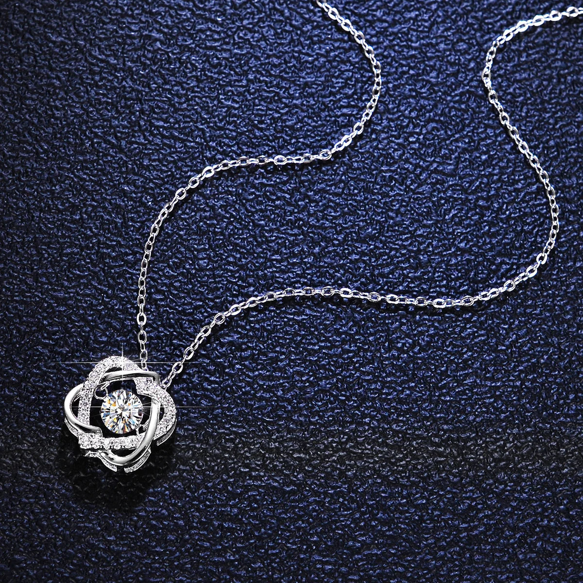 Women’s 0.5ct  Moissanite Necklace - GRA Certified & S925 Silver