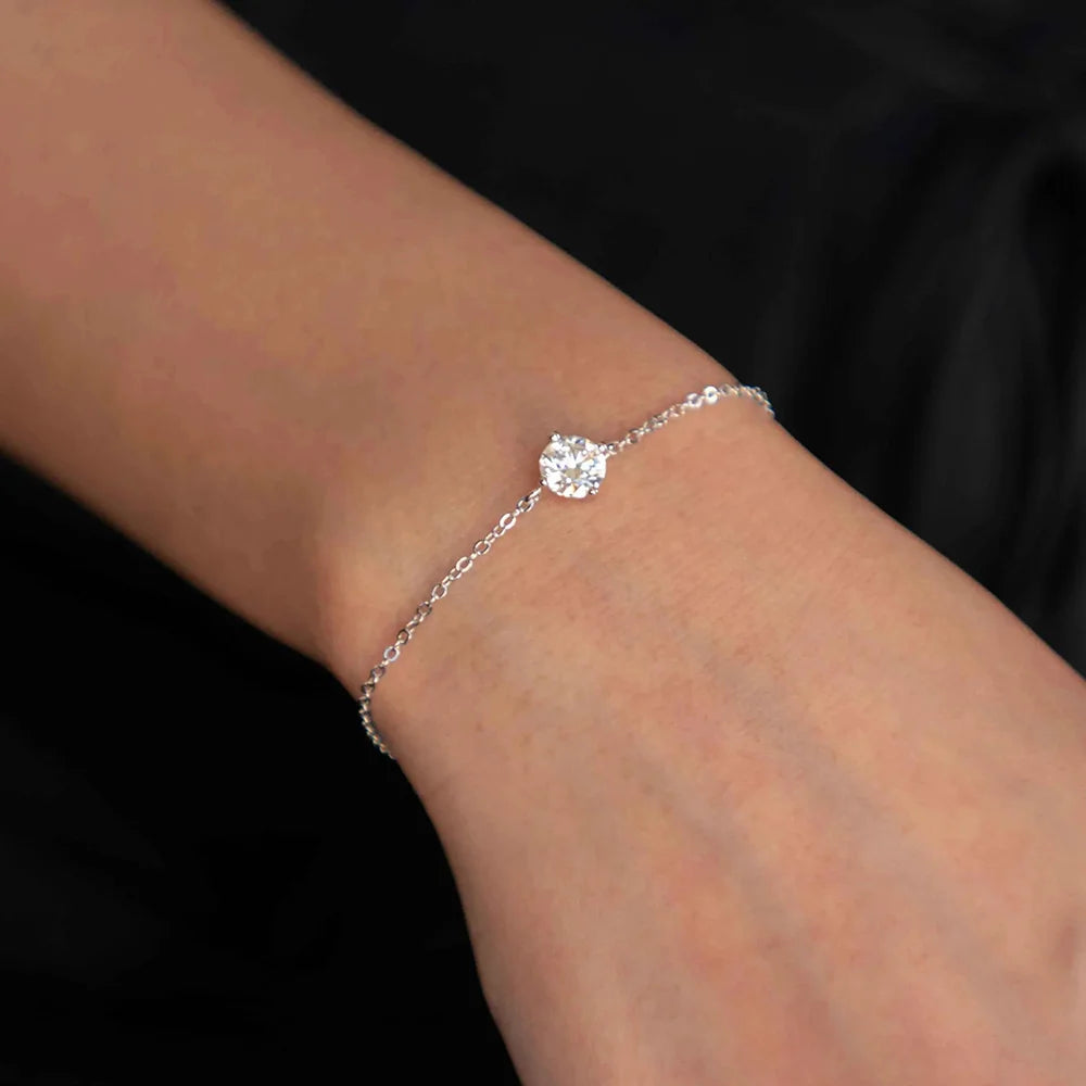 1CT Moissanite Bracelet for Women