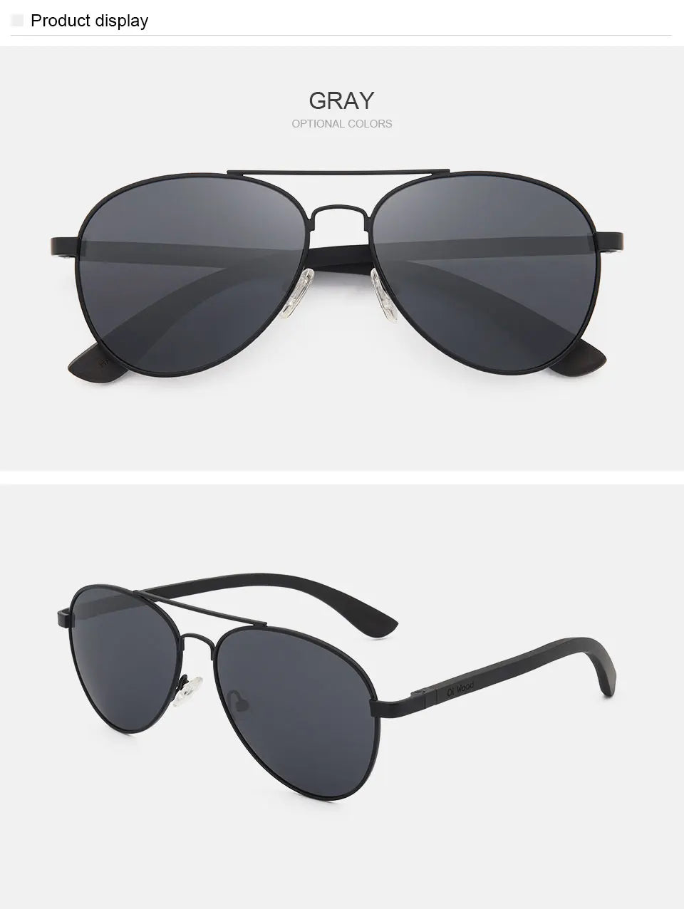 Oi Wood™ Pilot Sunglasses for Women
