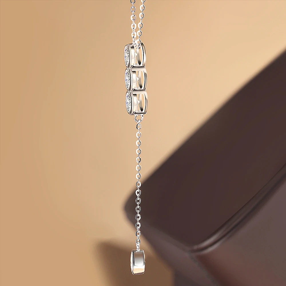 Classic Moissanite Bubble Necklace