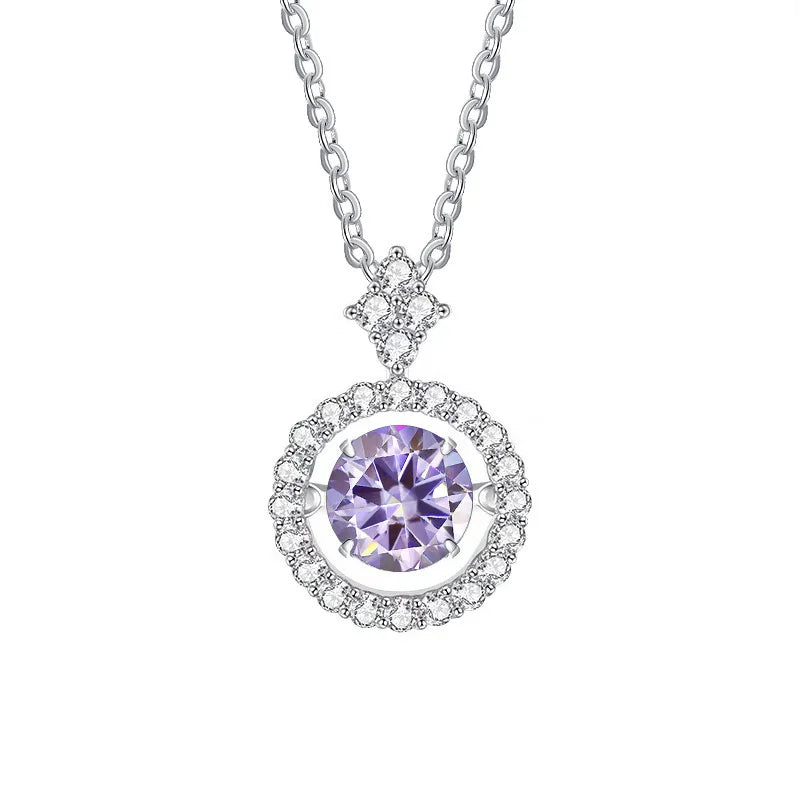 Sterling Silver Moissanite Necklace