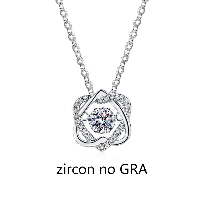 Women’s 0.5ct  Moissanite Necklace - GRA Certified & S925 Silver