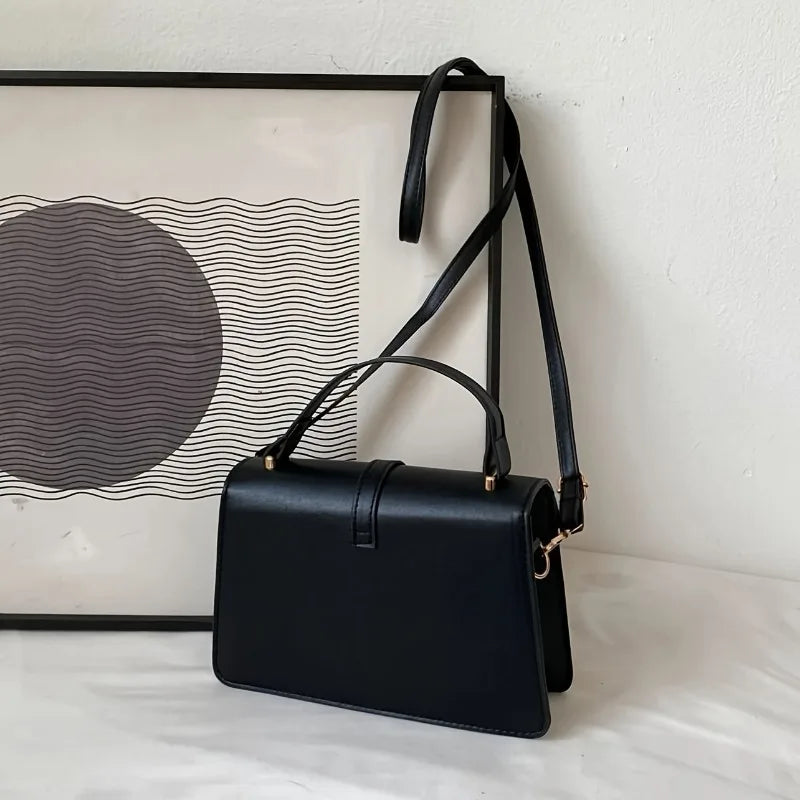 Fashionable Minimalist Bag Handle Square Purse