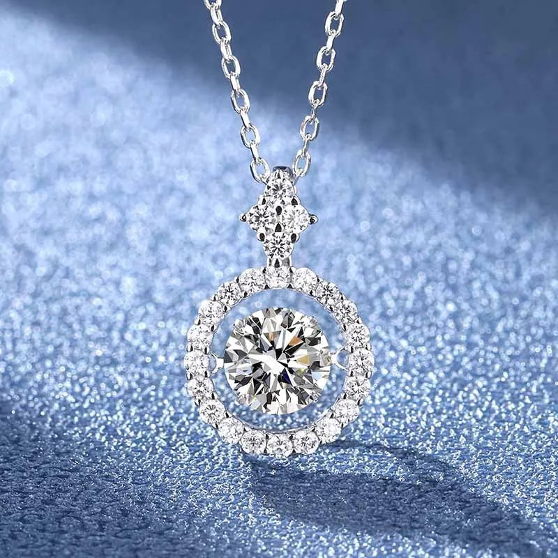 Sterling Silver Moissanite Necklace