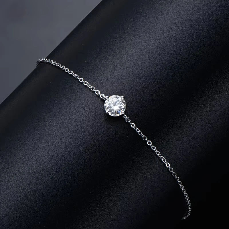 1CT Moissanite Bracelet for Women