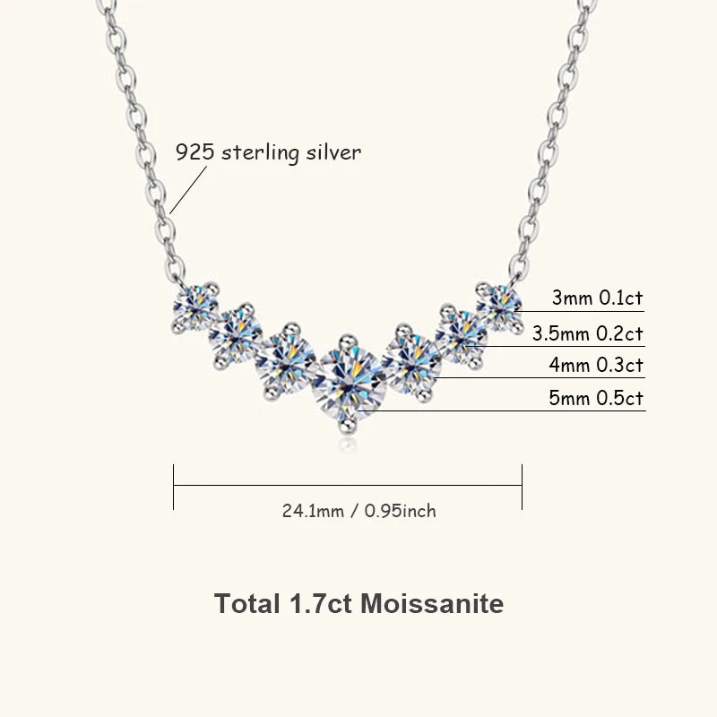 U-Smile Moissanite Necklace D VVS1