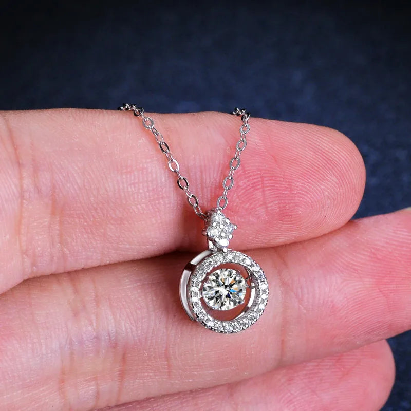 Sterling Silver Moissanite Necklace