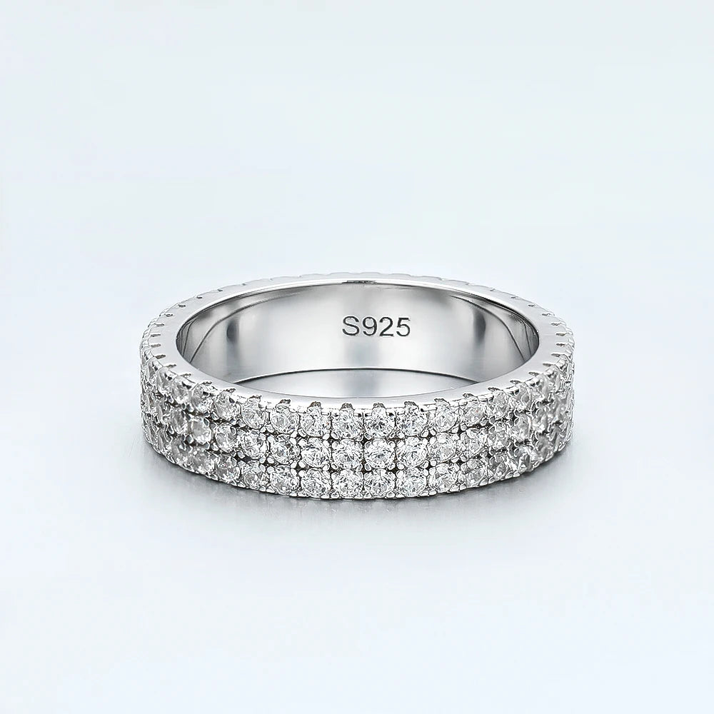 KNOBSPIN Full Moissanite Eternity Ring