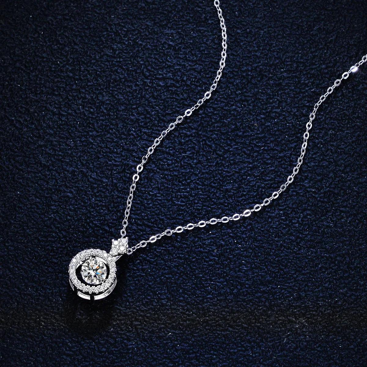 Sterling Silver Moissanite Necklace