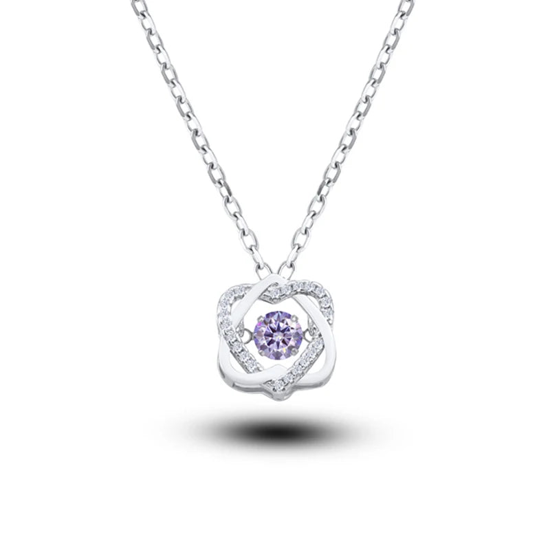 Women’s 0.5ct  Moissanite Necklace - GRA Certified & S925 Silver