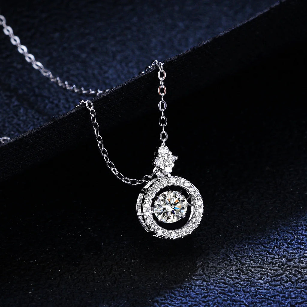 Sterling Silver Moissanite Necklace