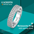 KNOBSPIN Full Moissanite Eternity Ring