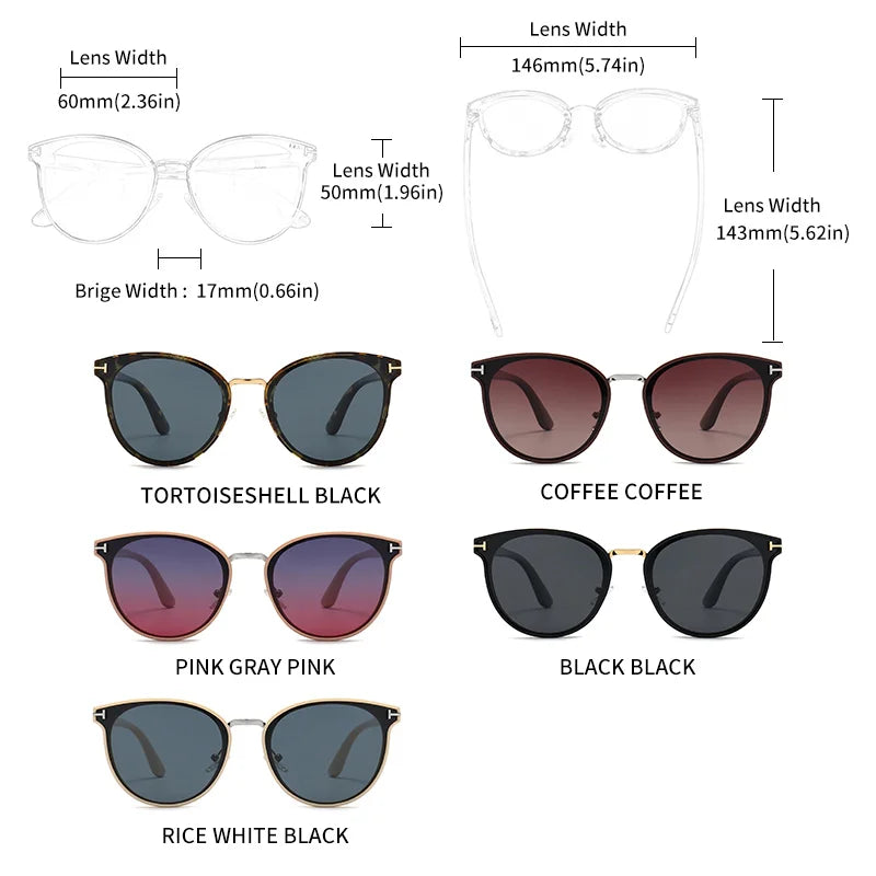 2025 GCV Polarised Cat Eye Sunglasses