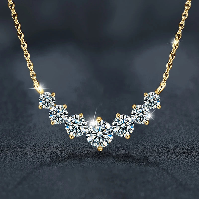 U-Smile Moissanite Necklace D VVS1