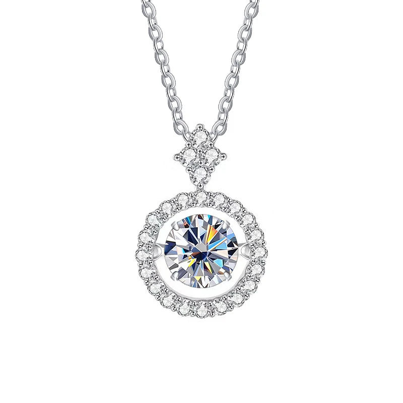 Sterling Silver Moissanite Necklace