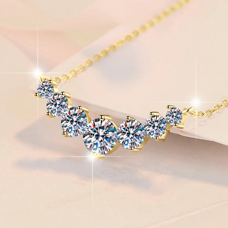 U-Smile Moissanite Necklace D VVS1